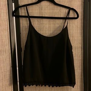 Black sheer tank top